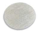 Metallic Area Rug White Scattered -8’x8’Round Rugs