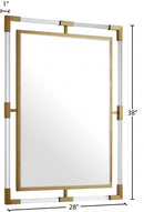 451-M Ghost Acrylic And Metal Frame Mirror