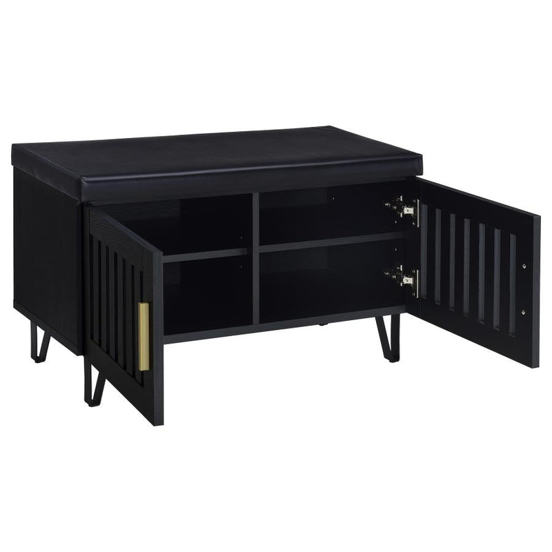 Coaster Furniture 915152 BLACK STORAGE BENCH