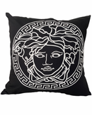 VERSACE 20x20 PILLOW COVER-BLACK&WHITE