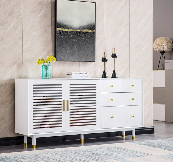 AT005 WHITE ACCENT CABINET
