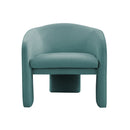 TOV-S44184 Marla Sea Blue Velvet Accent Chair
