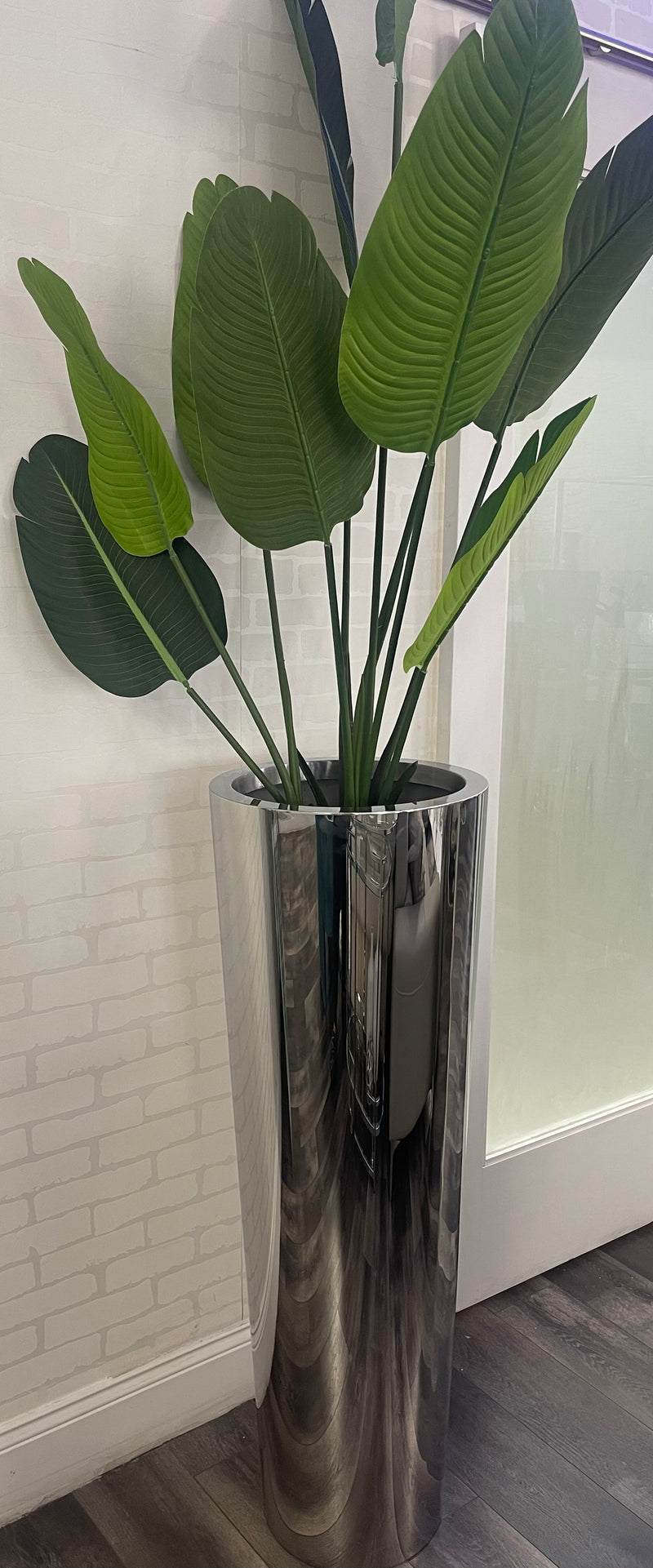 Luxe Mirror Silver Vase 40*40*113 - Large-(PRE-ORDERS AVAILABLE MAY!!!)(RESTOCK IN JUNE)