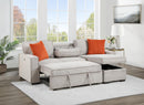 U393 LIGHT BROWN SOFA CHAISE SECTIONAL