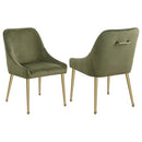 Coaster Furniture Mayette Parsons Wingback Dining Side Chairs Olive 107572