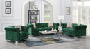 U232-S DARK GREEN CRUSHED VELVET SOFA