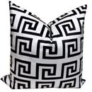 MINI GEOMETRIC 22x22 PILLOW COVER-BLACK&WHITE