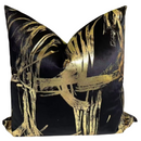 ART 22x22 PILLOW COVER-BLACK& GOLDGOLD