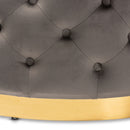 TSF-6689-Grey/Gold-Ottoman