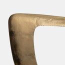 18598-02 Gold Metal/Black Marble, 20” Table Top Decor