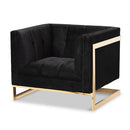 TSF-5507-Black/Gold-Sofa Chair