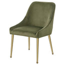 Coaster Furniture Mayette Parsons Wingback Dining Side Chairs Olive 107572