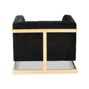 TSF-5507-Black/Gold-Sofa Chair