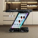 A41-BLACK WINE CONSOLE TABLE