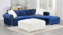 U304 - Navy Blue 2Pc Sectional