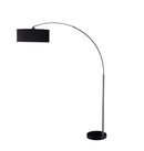 901486 Lamp Contemporary 17W x 81H x 17D Chrome Black