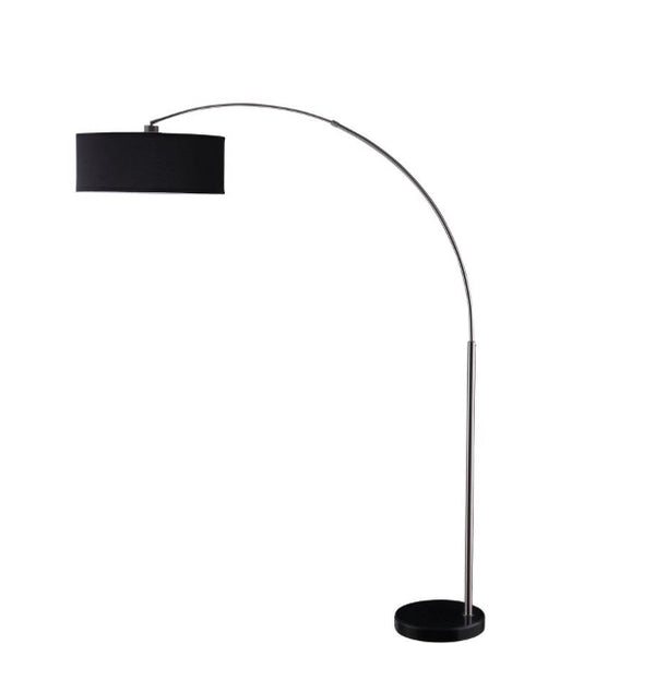 901486 Lamp Contemporary 17W x 81H x 17D Chrome Black