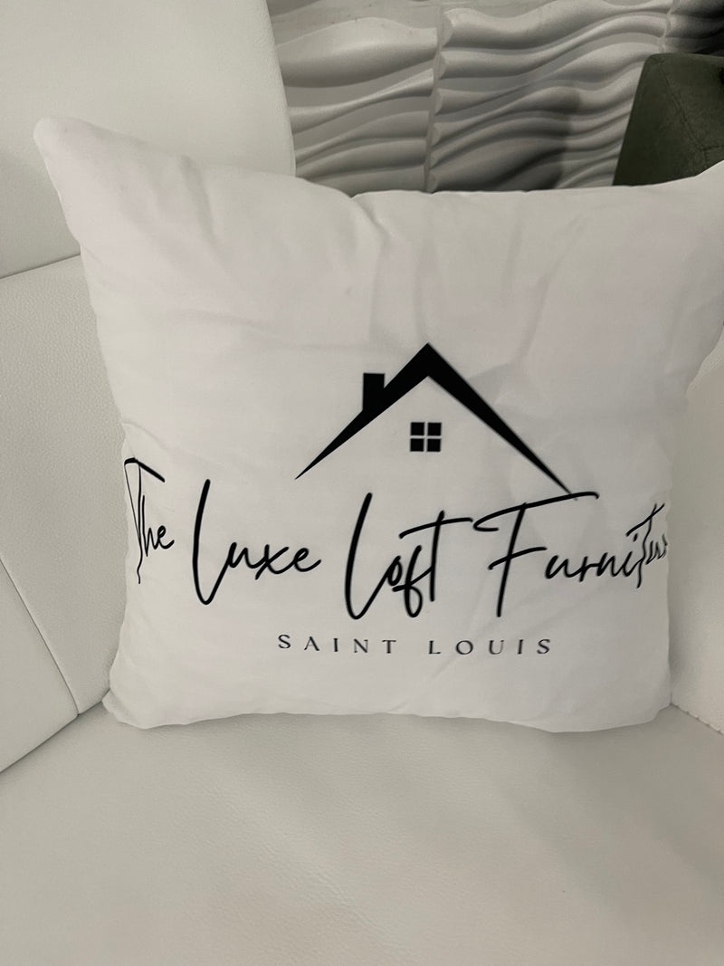 THE LUXE LOFT FURNITURE 20x20 PILLOW COVER -WHITE &BLACK