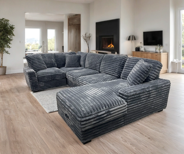 Alisson Charcoal Sectional