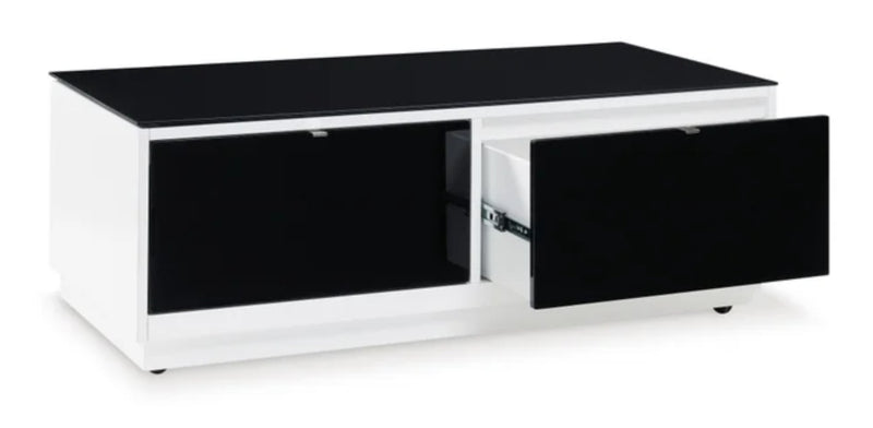 T756-1 WHITE/BLACK COCKTAIL TABLE