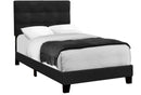 920Black Velvet Twin Platform Bed