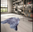 Metallic Vegan Hide Grey Rugs