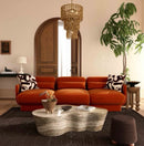 TOV-L69077 Azalea Rust Orange Velvet Sofa