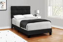 920Black Velvet Twin Platform Bed