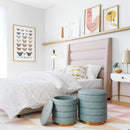 TOV-OC6472-Saturn Sea Blue Storage Ottomans - Set of 2