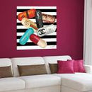 My Feel Good Frameless Reverse Printed Free Floating Tempered Art Glass by EAD Art Co-op TMP-JP6000