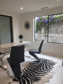 Modern Rustic Faux Fur Art Hide Zebra Rugs 5x7