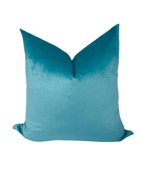 LUXE 22x22 PILLOW COVER -OCEAN BLUE