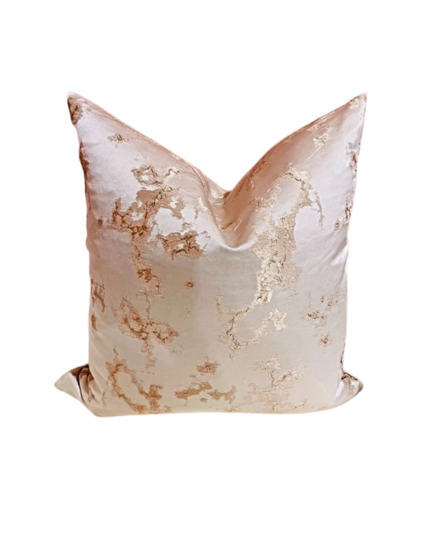 MODERN 22x22 PILLOW COVER -TAN&GOLD