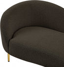 Meridian Ritz Brown Loveseat