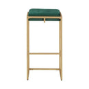 183648 Coaster Hunter Green Bar Stool