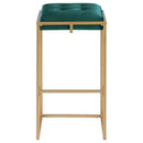 183648 Coaster Hunter Green Bar Stool