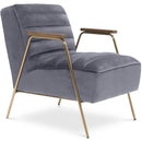 Woodford Stationary Fabric Accent Chair (521Grey)