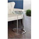902927 Chrome Oval Accent Table