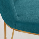 DC05GBU Blue Dining Chair w/ Gold Base 2/box