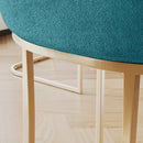 DC05GBU Blue Dining Chair w/ Gold Base 2/box