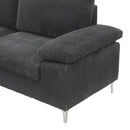 LSEC8036 Corduroy Left Corner Sectional Sofa