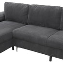 LSEC8036 Corduroy Left Corner Sectional Sofa