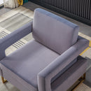 RC02GG Grey Velvet Barrel Chair