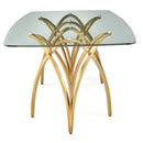 DT030G Glass Top w/ Gold Base Dining Table