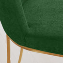 DC05GGN Green Dining Chair w/ Gold Base 2/box