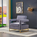 RC02GG Grey Velvet Barrel Chair