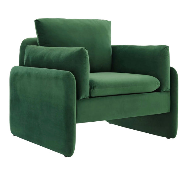 Indicate Performance Velvet Armchair EEI-5152-EME