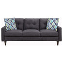 Watsonville Tufted Back Sofa Grey 552001
