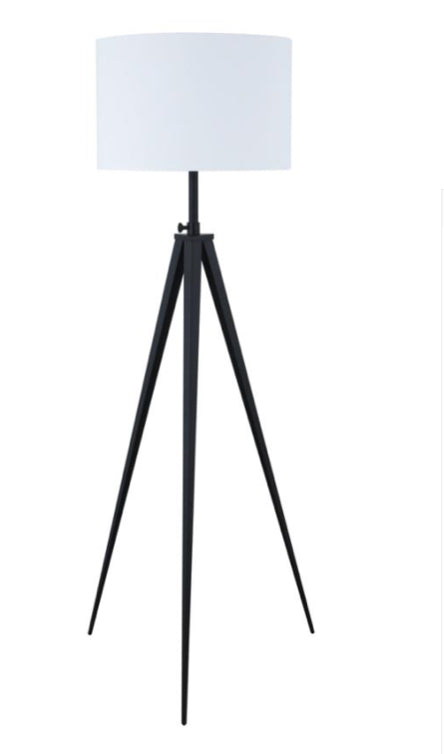 920074 Harrington Tripod Legs Floor Lamp White and Black