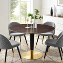 Zinque 47" Dining Table EEI-5146-GLD-CHE